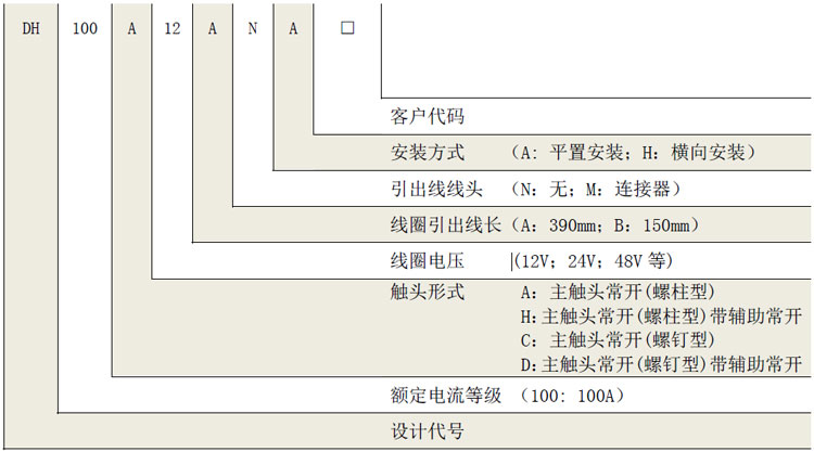 DH100 DH100直流高压接触器 高压直流接触器 DH100 DH100直流高压接触器