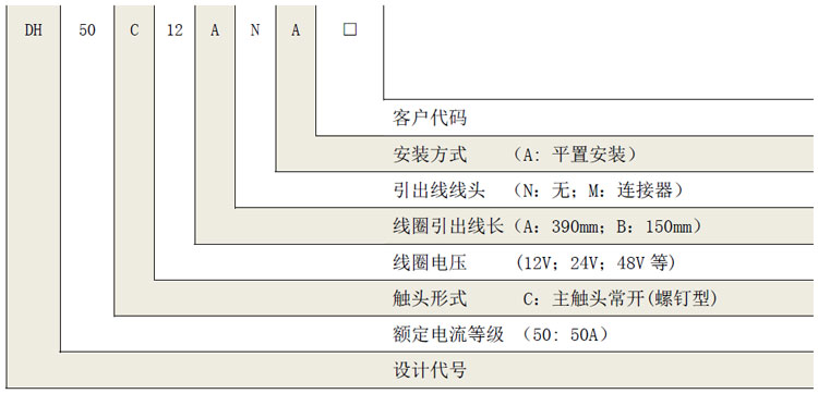 DH50 DH50直流高压接触器 高压直流接触器 DH50 DH50直流高压接触器